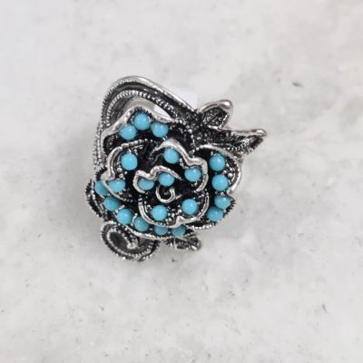 AKS Blue stone Embedded Ring